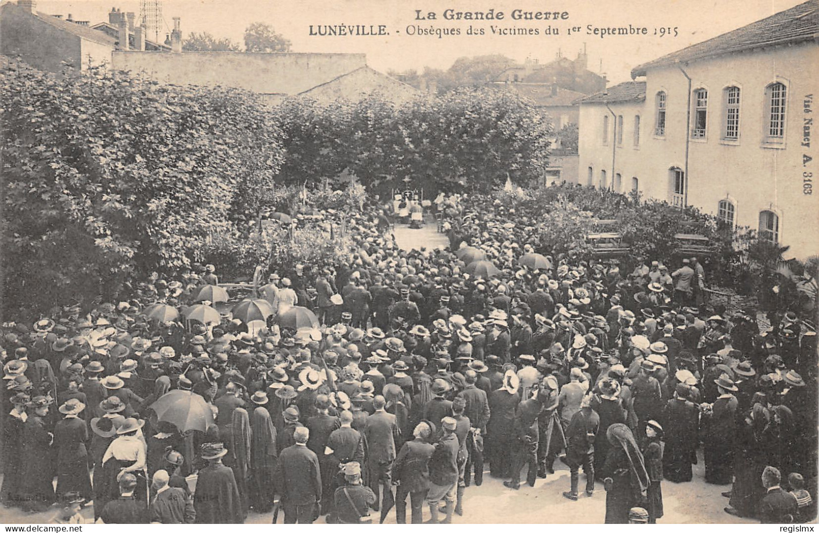54-LUNEVILLE-OBSEQUES DU 1 ER SEPTEMBRE 1915-N°2155-D/0047 - Luneville