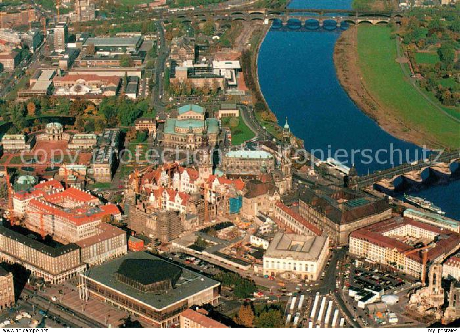 72620519 Dresden Fliegeraufnahme Altstadt Mit Elbe Blasewitz - Dresden