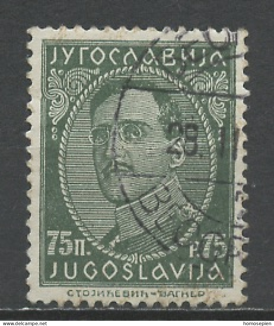 Yougoslavie - Jugoslawien - Yugoslavia 1931-33 Y&T N°212B - Michel N°241 (o) - 75p Alexandre 1er - Oblitérés