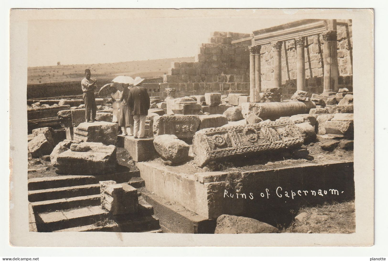 JUDAICA - Israel - MISS KARIMEH ABBUD ( Photographer ) - Ruins Of  Capernaum - Real Photo Pc - Standart Size - Israel