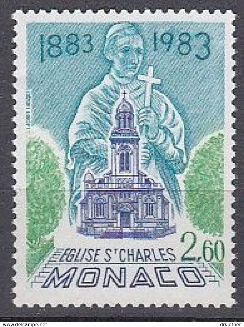 MONACO  1578, Postfrisch **, 100 Jahre Einweihung Saint-Charles-Kirche, 1983 - Ongebruikt