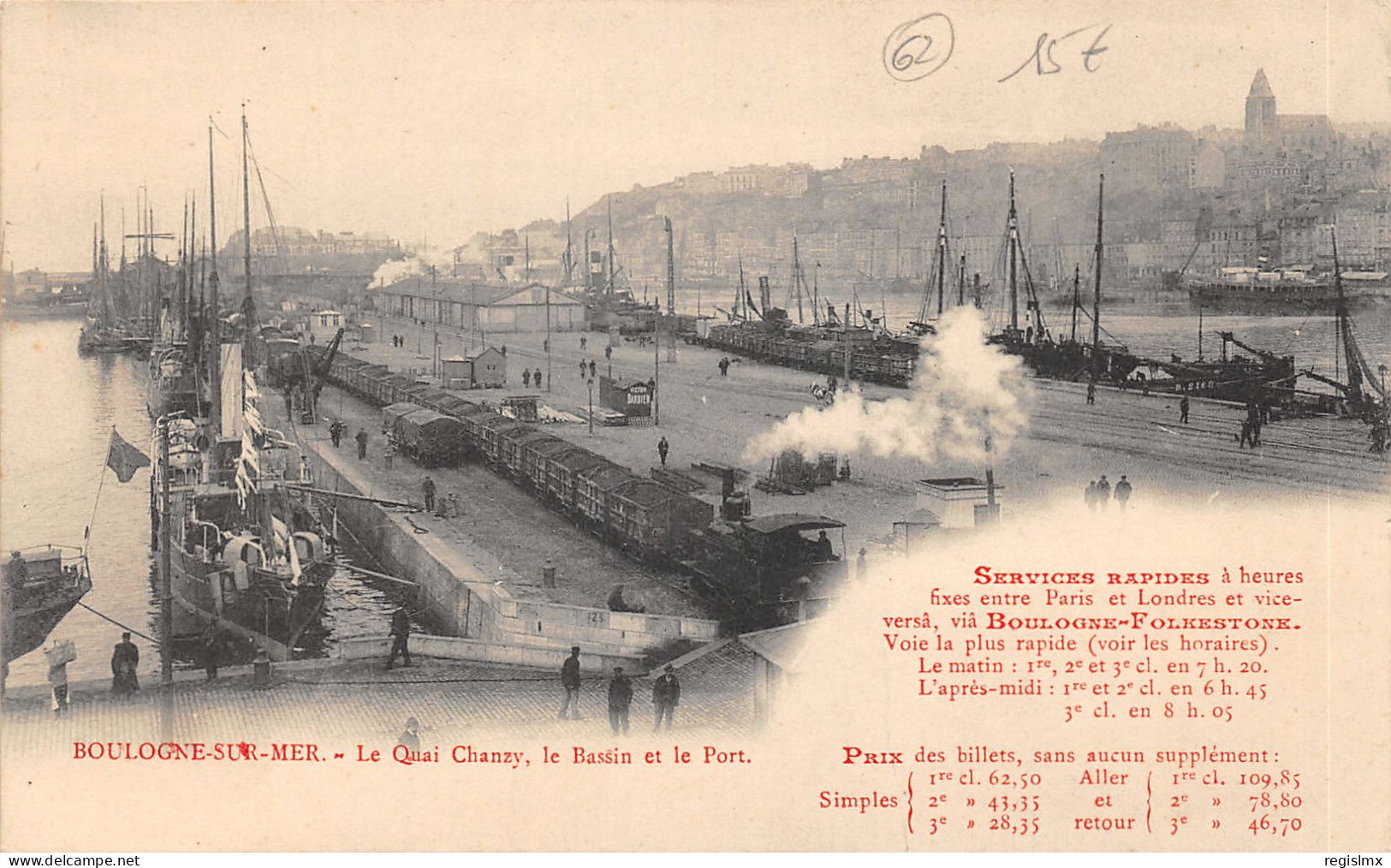 62-BOULOGNE SUR MER-N°2156-E/0157 - Boulogne Sur Mer