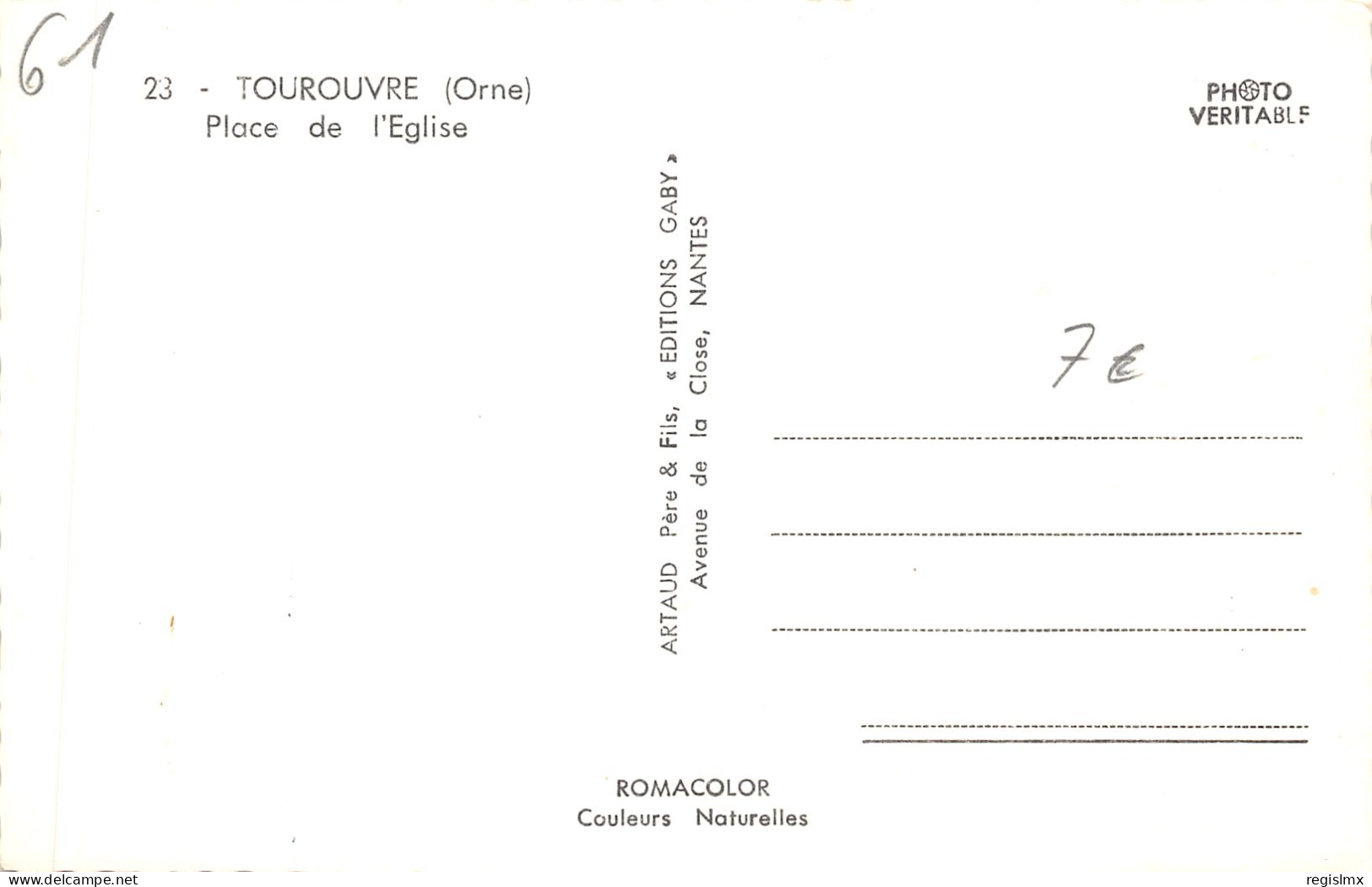 61-TOUROUVRE-N°2156-D/0111 - Other & Unclassified