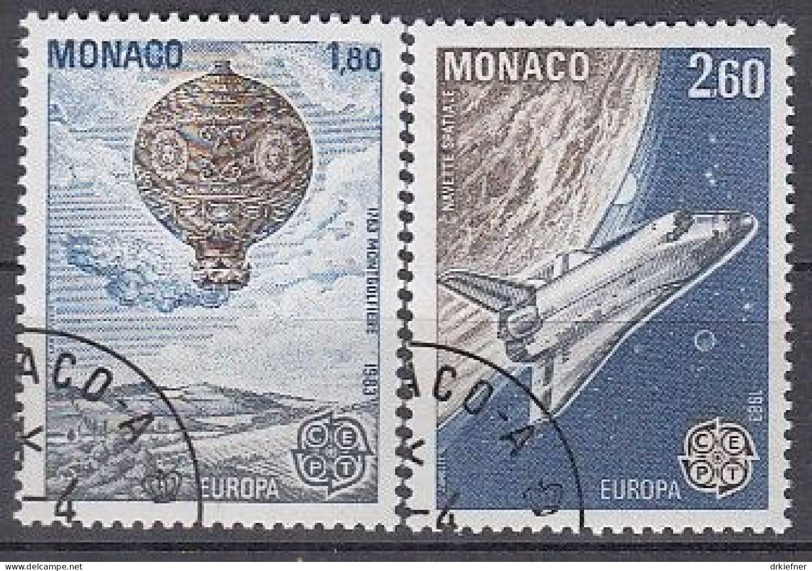 MONACO  1579-1580, Gestempelt, Europa CEPT: Große Werke Des Menschlichen Geistes, 1983 - Used Stamps
