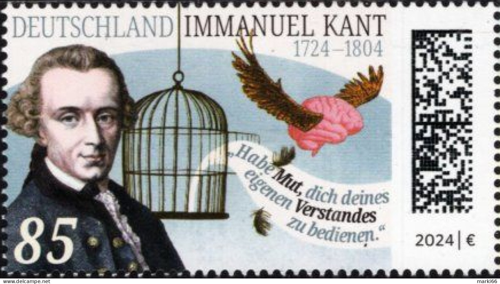 Germany - 2024 - 300th Birth Anniversary Of Immanuel Kant, Philosopher - Mint Stamp - Unused Stamps