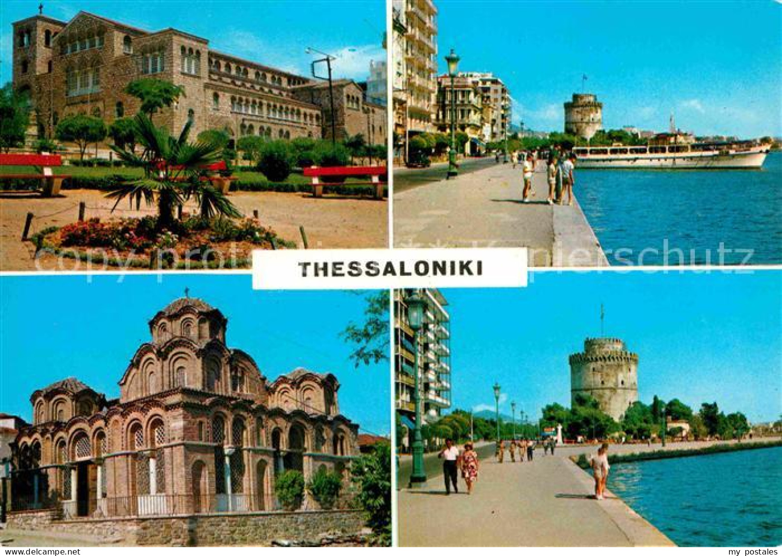 72619720 Thessaloniki Gebaeude Hafenpromenade Weisse Turm Thessaloniki - Griekenland