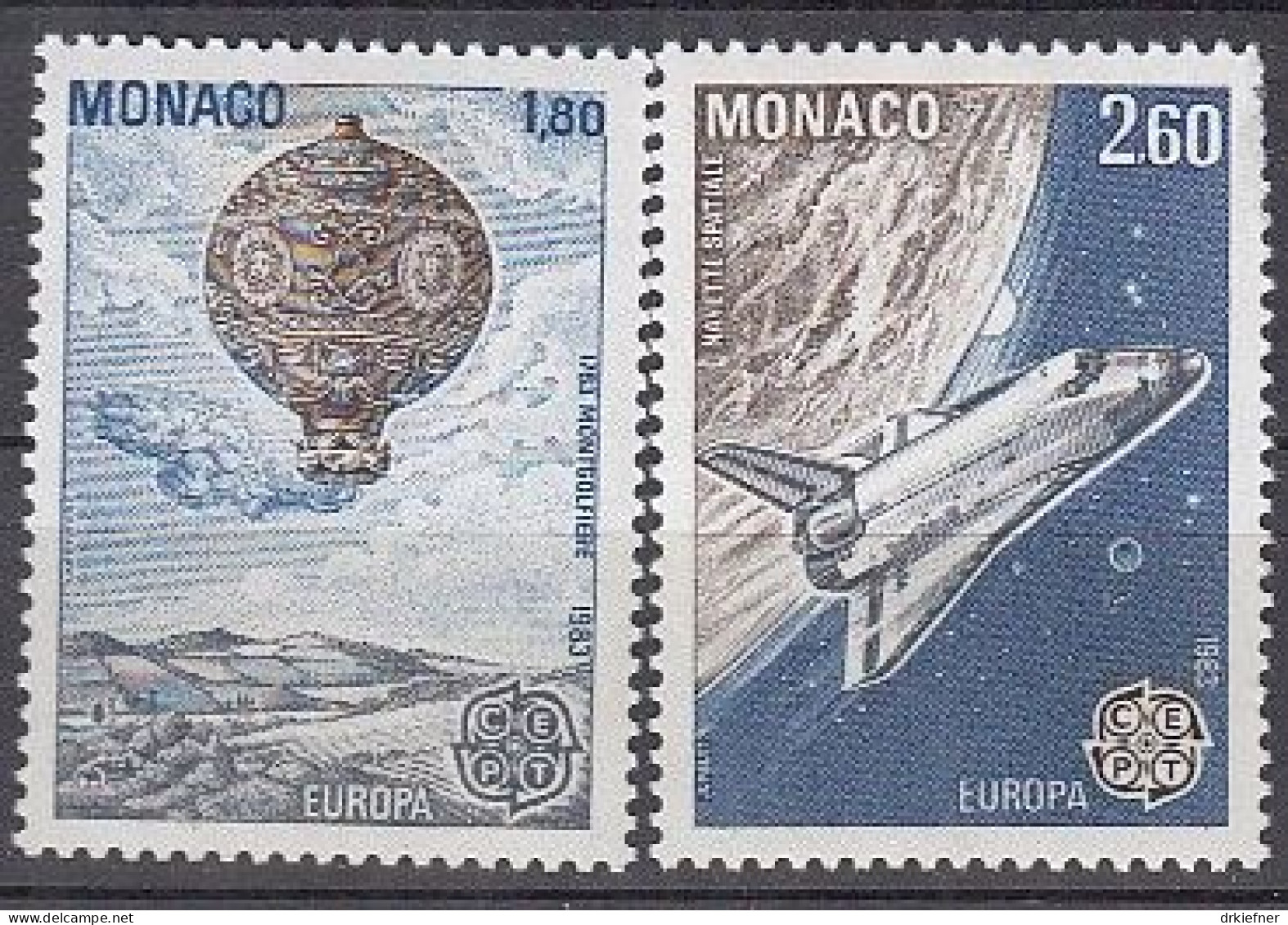 MONACO  1579-1580, Gpostfrisch **, Europa CEPT: Große Werke Des Menschlichen Geistes, 1983 - Neufs