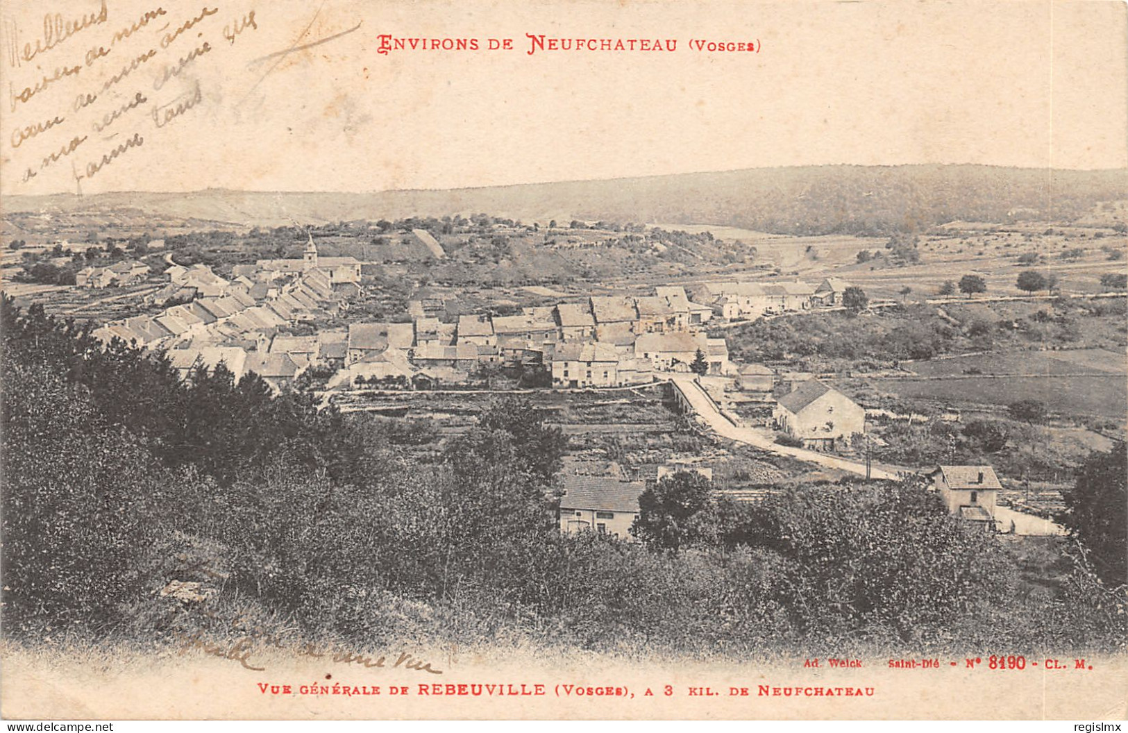 88-REBEUVILLE-N°2158-E/0163 - Autres & Non Classés