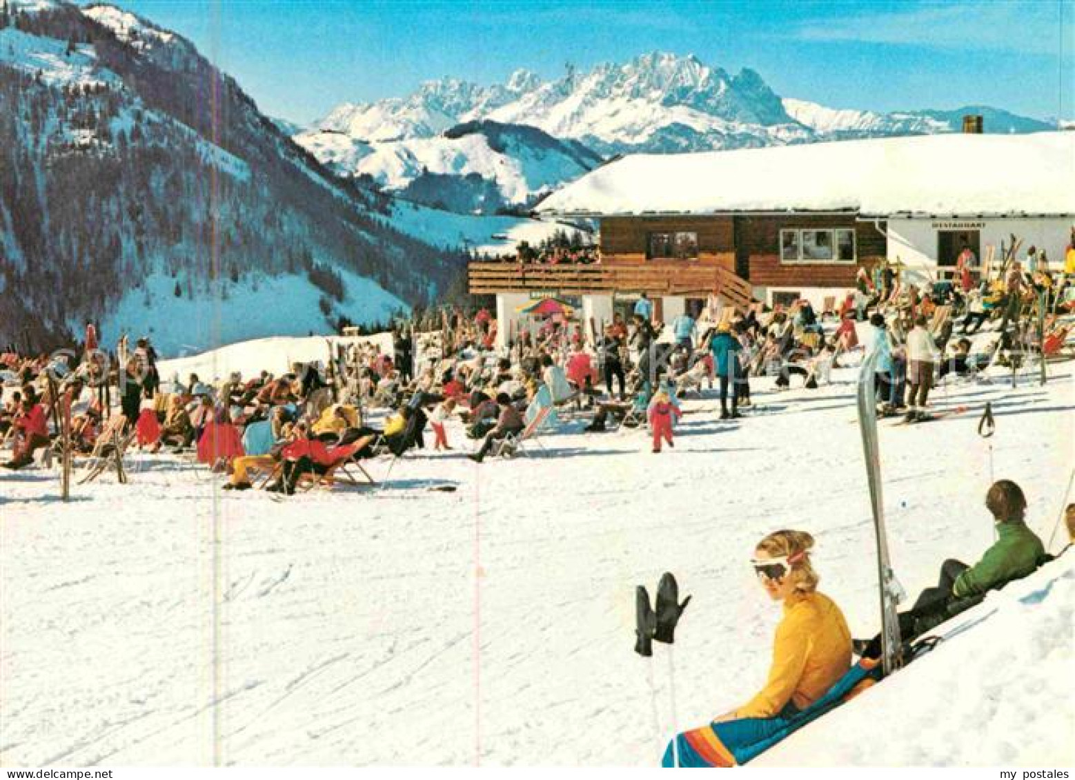 72619617 Fieberbrunn Tirol Wintersportplatz Bergliftrestaurant Wilder Kaiser Fie - Andere & Zonder Classificatie