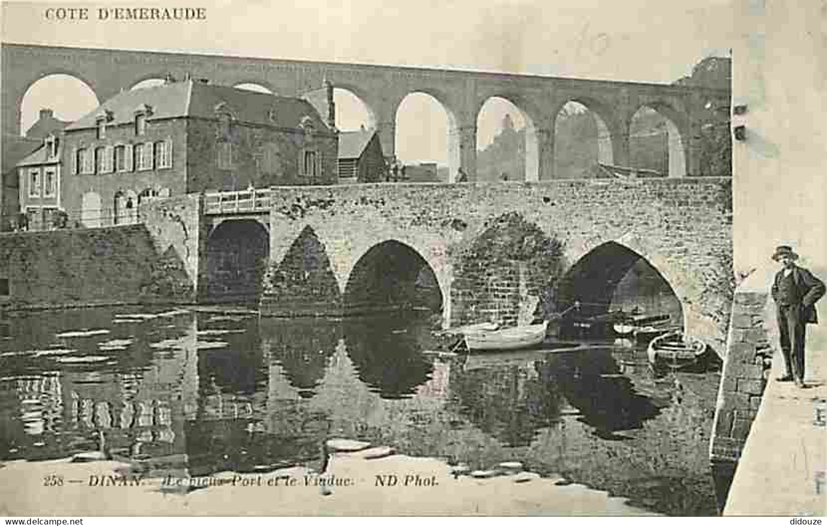 22 - Dinan - Le Vieux Port Et Le Viaduc - Animée - Carte Neuve - CPA - Voir Scans Recto-Verso - Dinan