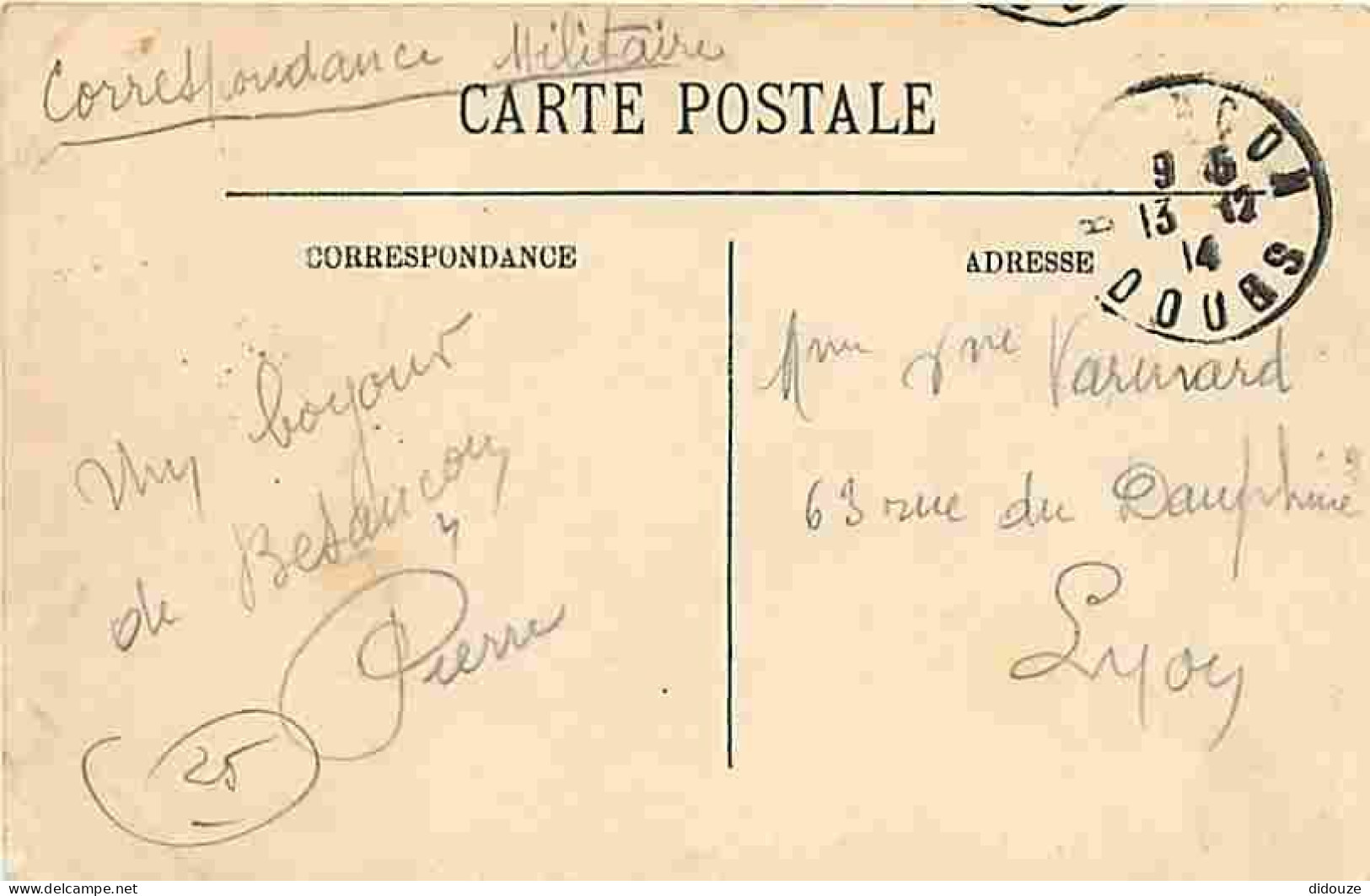 25 - Besançon - L'Hotel De Ville - Animée - Oblitération Ronde De 1914 - CPA - Voir Scans Recto-Verso - Besancon