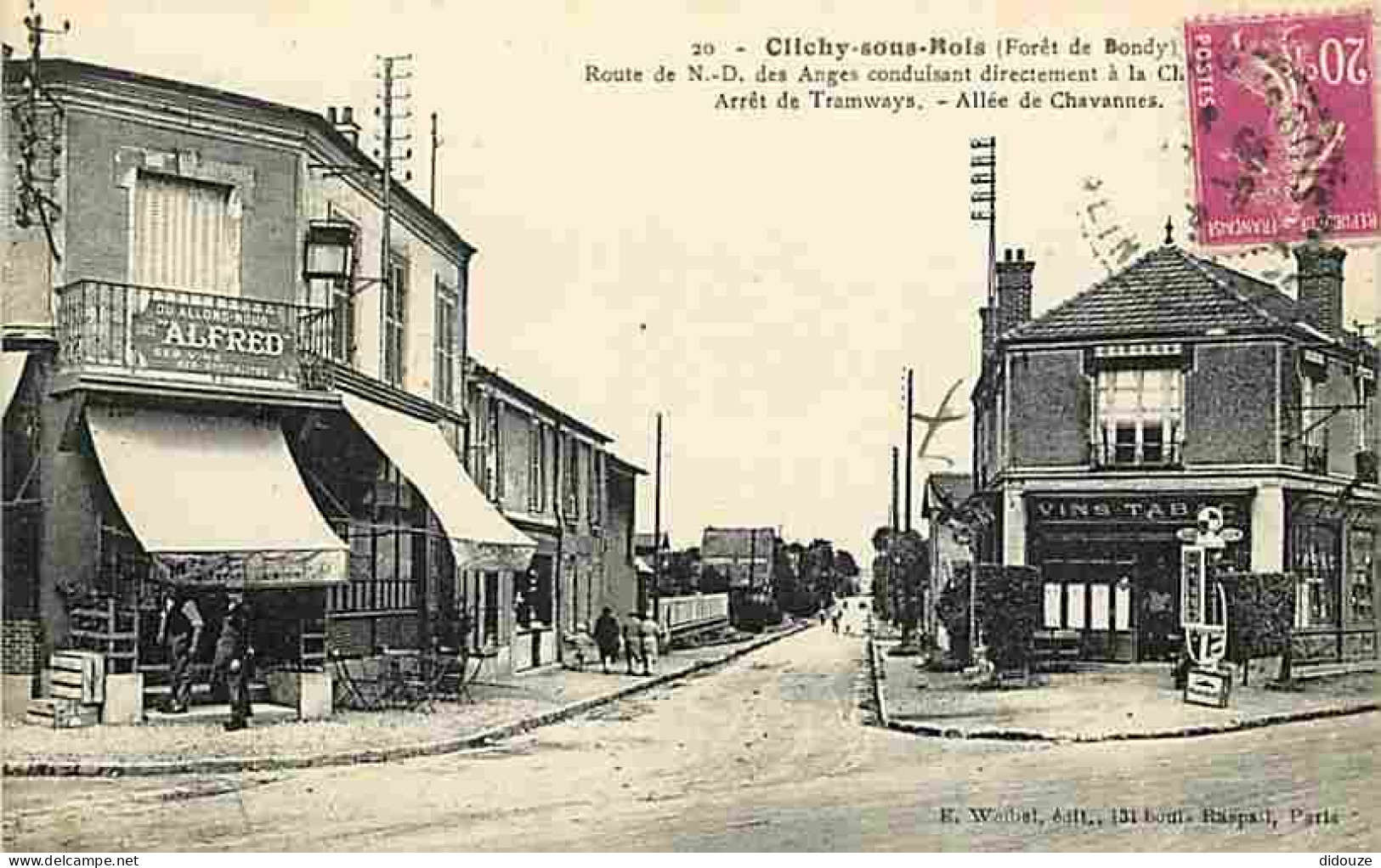 93 - Clichy Sous Bois - Route De N D Des Anges - Arret De Tramways - Allée De Chavannes - Animée - CPA - Voir Scans Rect - Clichy Sous Bois