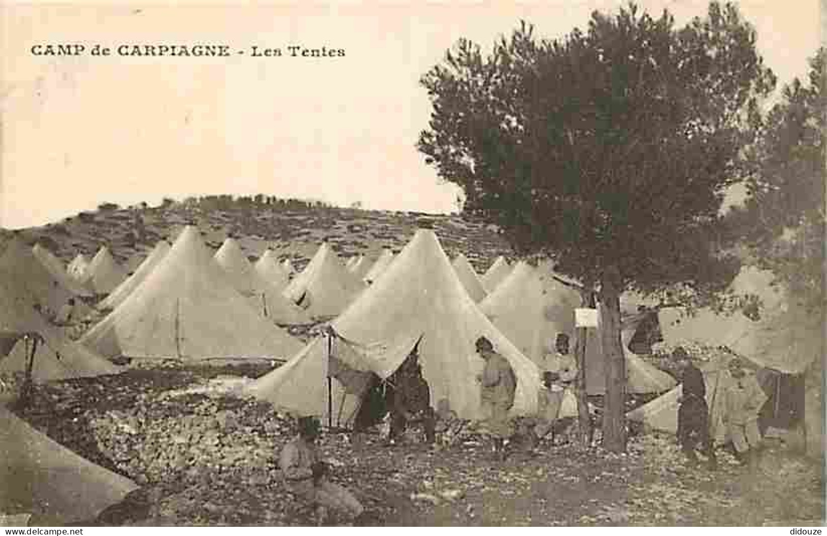 13 - Camp De Carpiagne - Les Tentes - Animée - Militaria - CPA - Voir Scans Recto-Verso - Autres & Non Classés