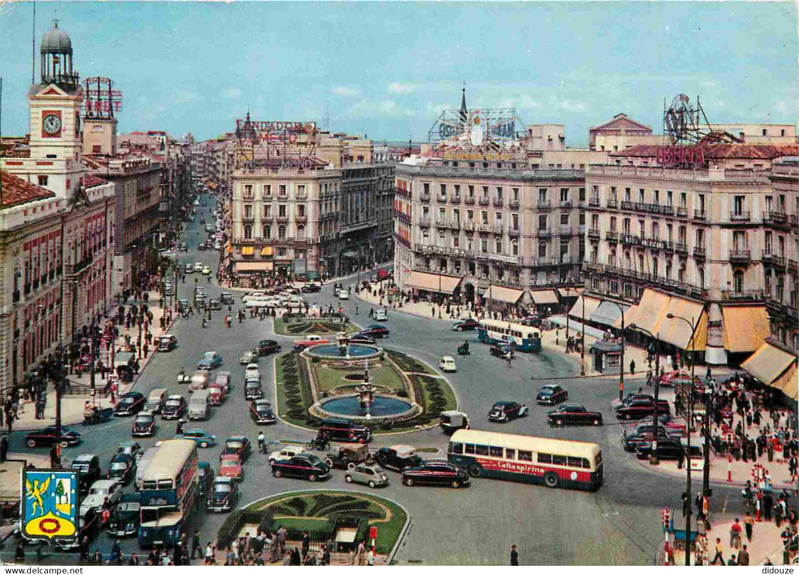 Espagne - Espana - Madrid - Puerta Del Sol - Automobiles - Bus - CPM - Voir Scans Recto-Verso - Madrid