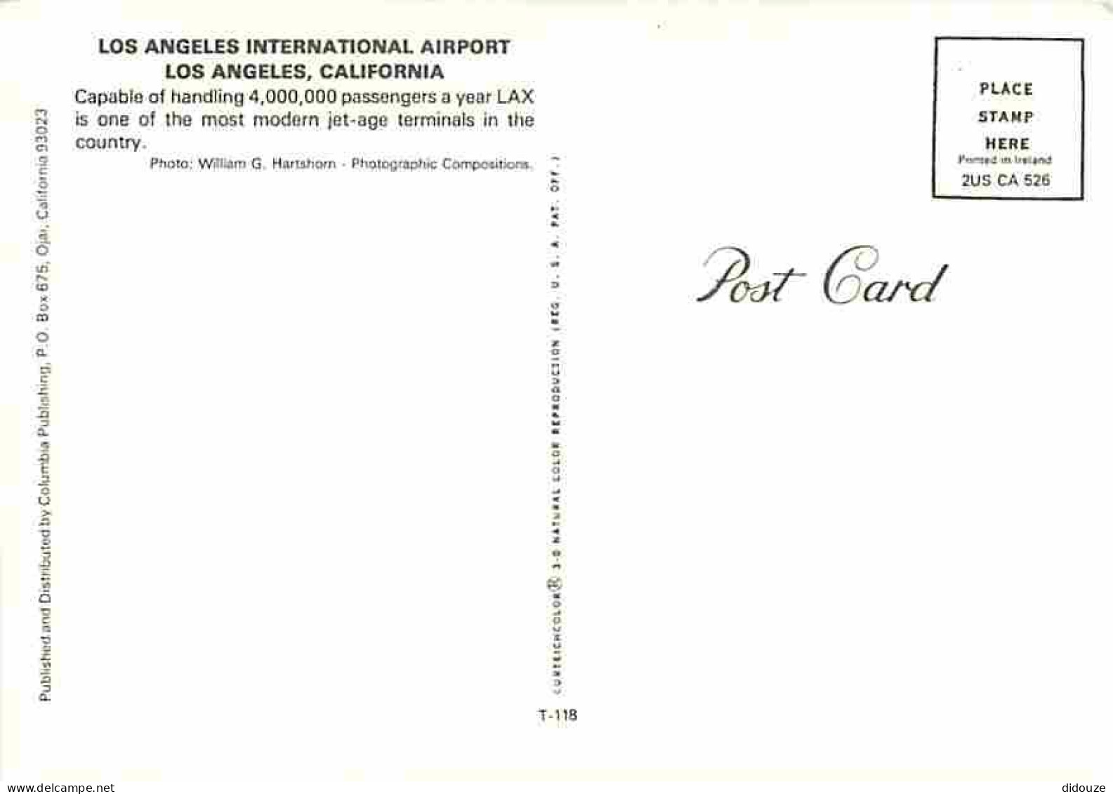 Aviation - Aéroport - Etats-Unis - Los Angeles International Airport - Carte Neuve - CPM - Voir Scans Recto-Verso - Aérodromes