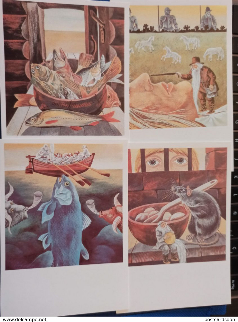 Estonia Fairy Tale 12 PCs Lot - OLD PC 1980s  - Dragon - Estonia