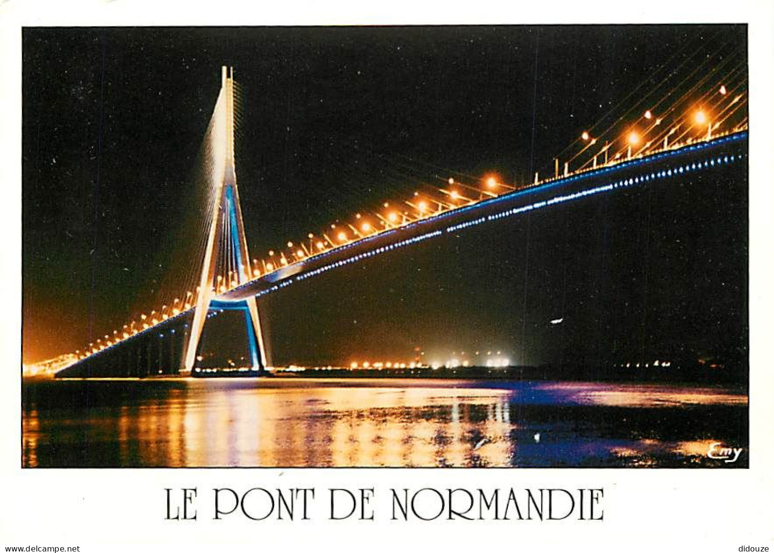 76 - Pont De Normandie - Vue De Nuit - Carte Neuve - CPM - Voir Scans Recto-Verso - Andere & Zonder Classificatie
