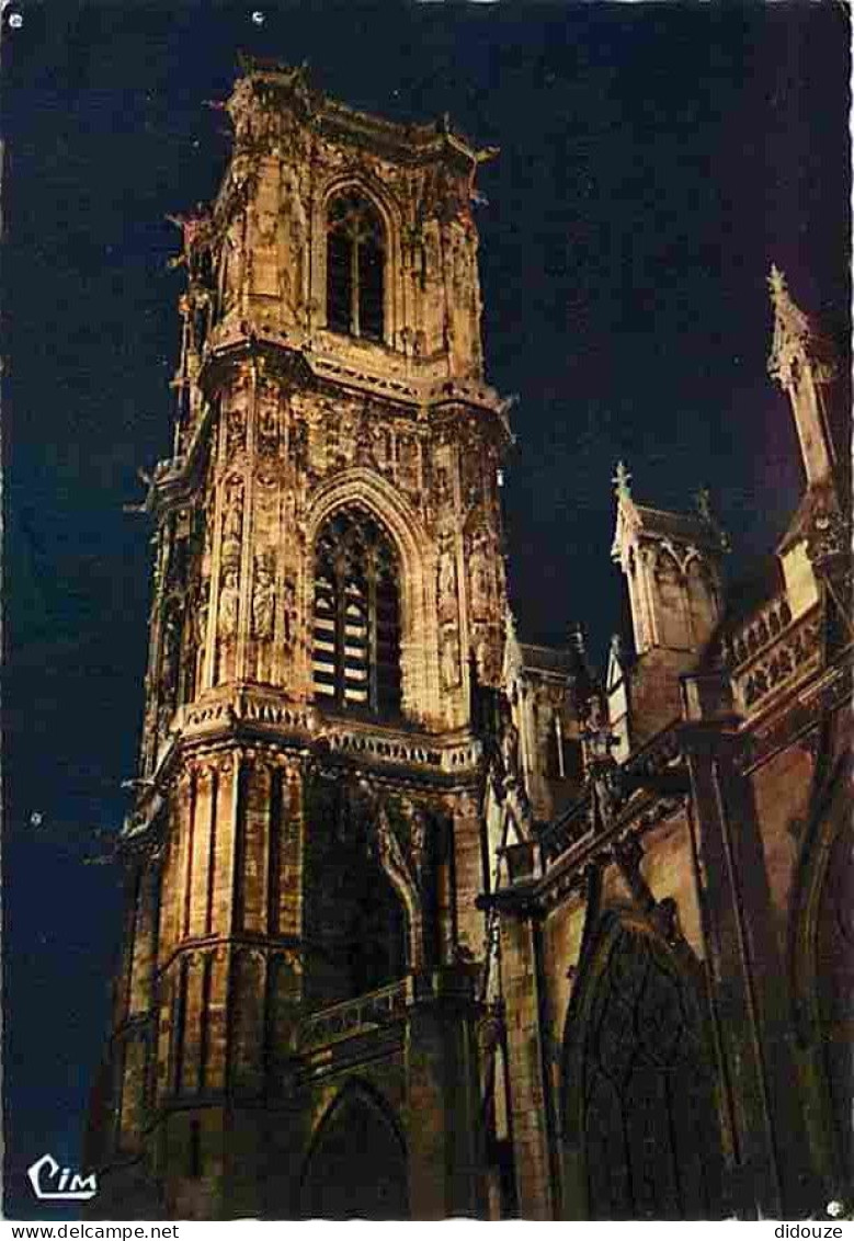 58 - Nevers - La Cathédrale Saint Cyr - Tour - Vue De Nuit - CPM - Voir Scans Recto-Verso - Nevers