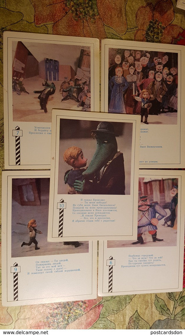 Chukovsky. "Krokodil" Fairy Tale - 10 PCs Lot 1987 - Crocodile - Vertellingen, Fabels & Legenden