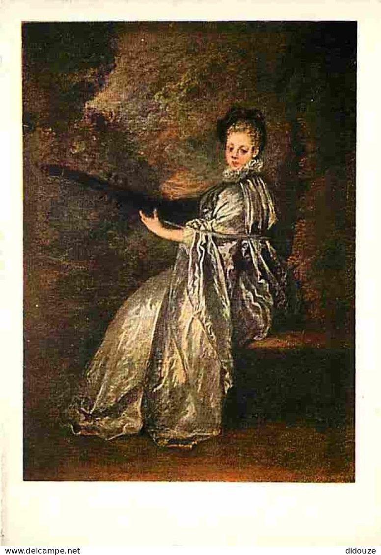 Art - Peinture - Antoine Watteau - La Finette - Musée Du Louvre - CPM - Voir Scans Recto-Verso - Peintures & Tableaux