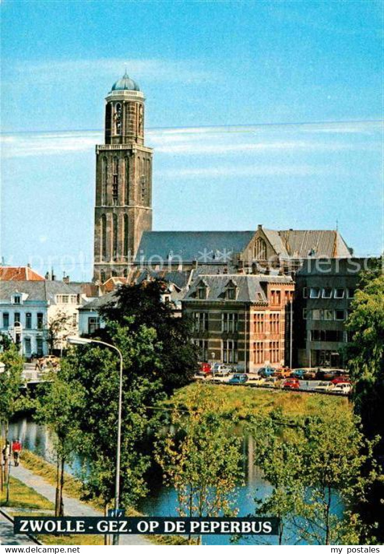 72619590 Zwolle Overijssel Gez Op De Peperbus Kerk Kirche Zwolle - Other & Unclassified