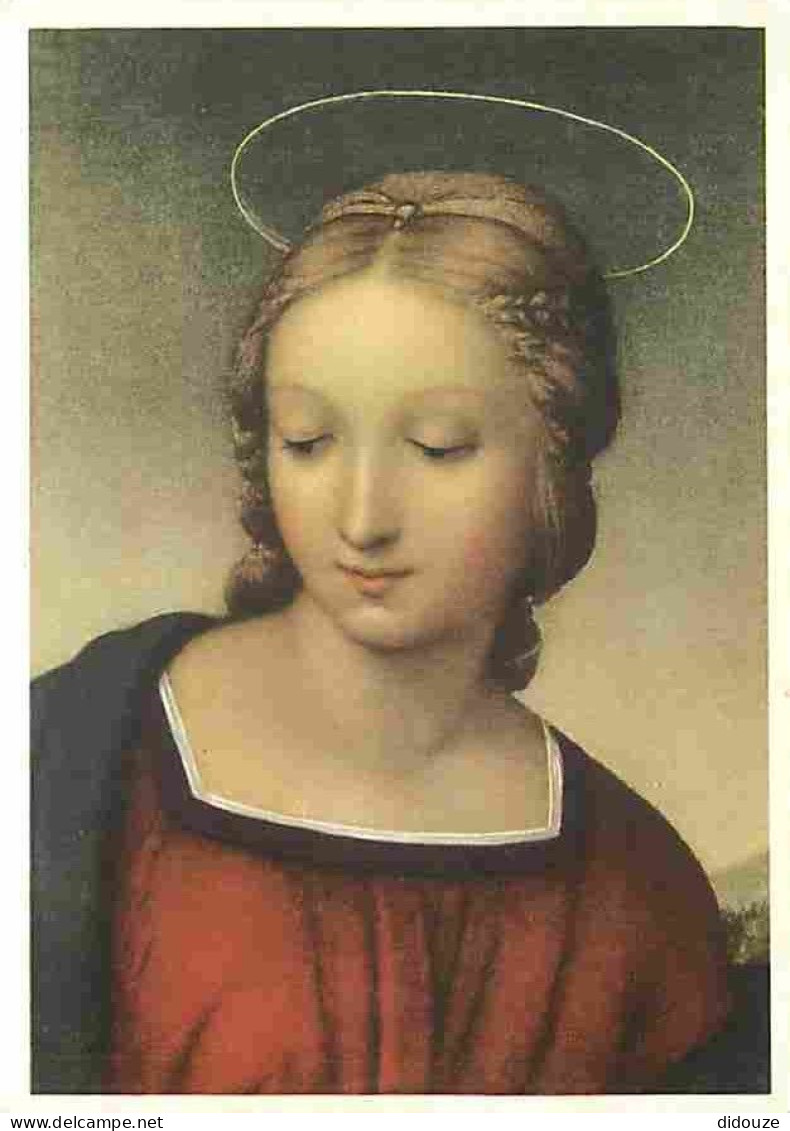 Art - Peinture Religieuse - Firenze - Uffizi - Raffaello - La Vergine - Detaglio - CPM - Voir Scans Recto-Verso - Tableaux, Vitraux Et Statues