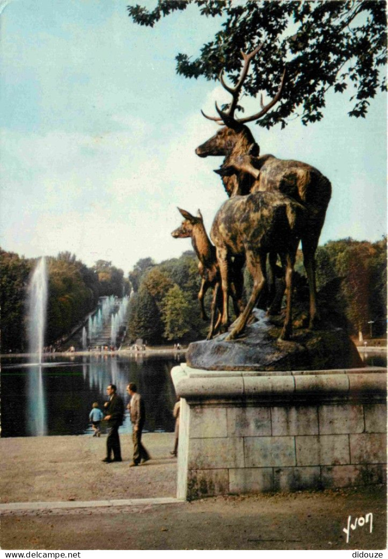 92 - Sceaux - Le Parc De Sceaux - Bassin De L'octogone - Groupe De Cerfs Et Les Grandes Cascades - CPM - Voir Scans Rect - Sceaux