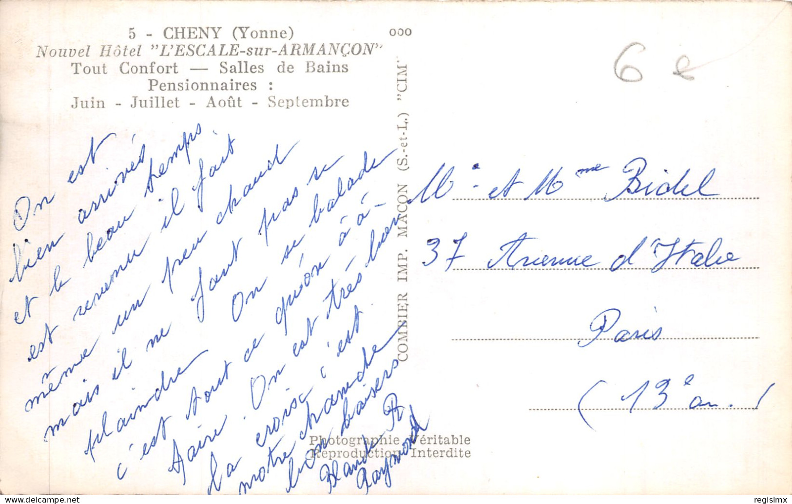 89-CHENY-N°2158-E/0303 - Cheny