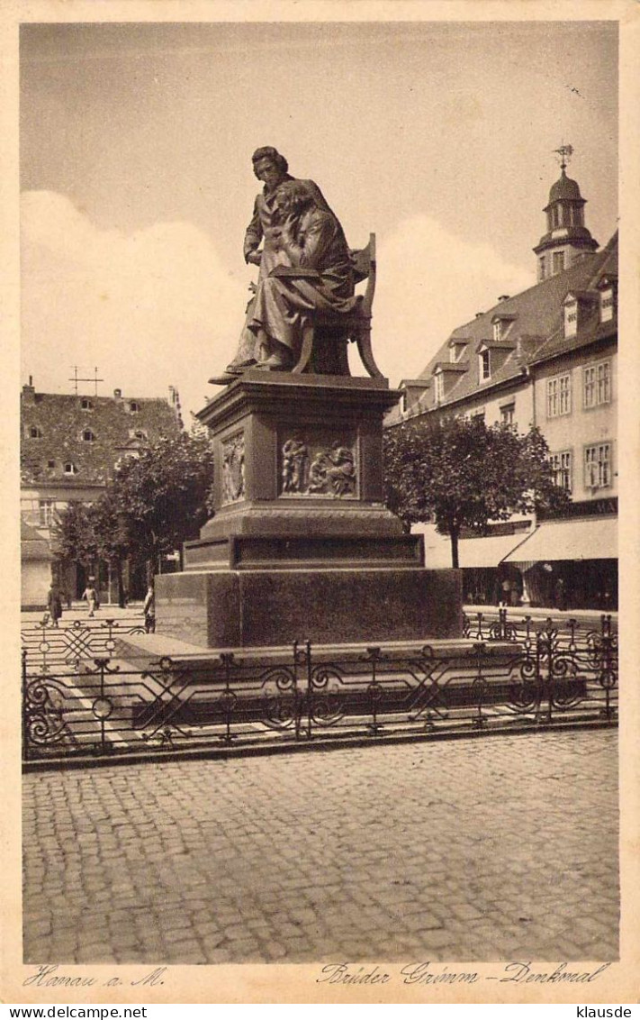 Hanau - Brüder Grimm-Denkmal Gel.1929 SST - Hanau