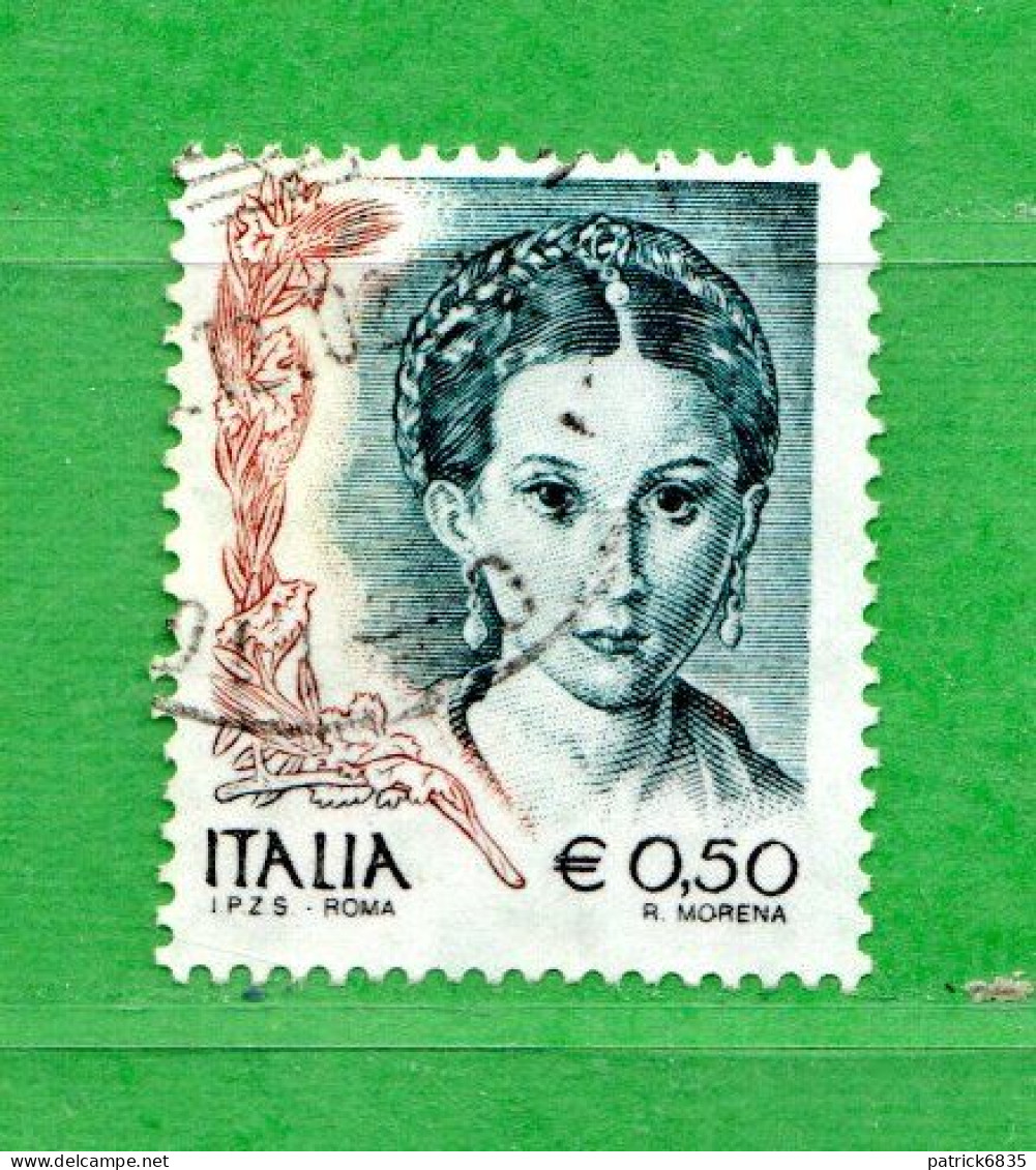 Italia ° - Anno 2002 - La Donna Nell'Arte. € 0,50.  Unif. 2631.  Usato - 2001-10: Afgestempeld