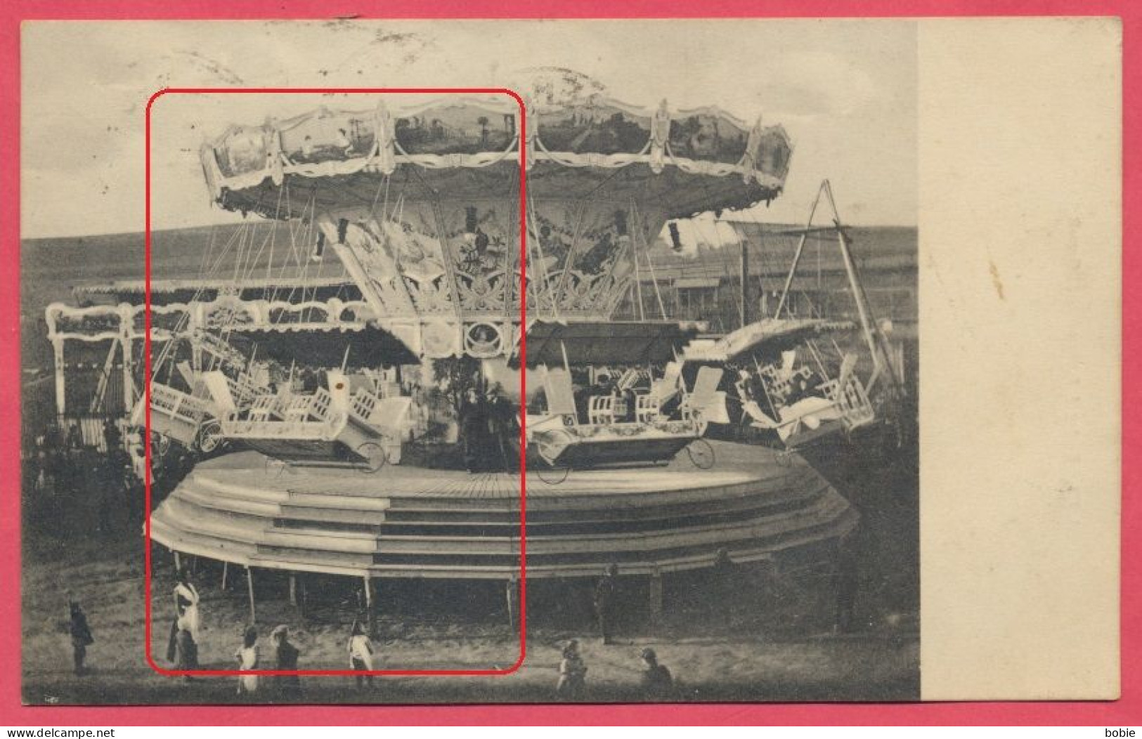 Fête Foraine : Carte Photo Gros Plan D'un Manège à Gera Allemagne / Kirmes In Gera Thüringen : Ein Karussell - 1923 - Manifestaciones