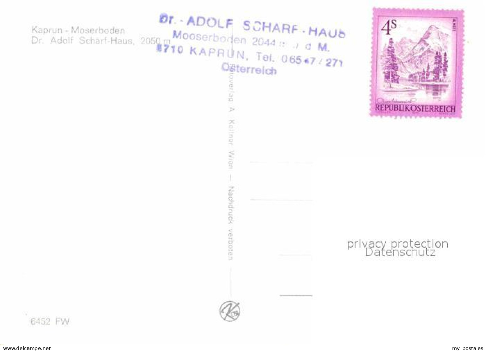 72619381 Kaprun Dr Adolf Schaerf Haus Schutzhuette Moserboden Bergsee Hohe Tauer - Other & Unclassified