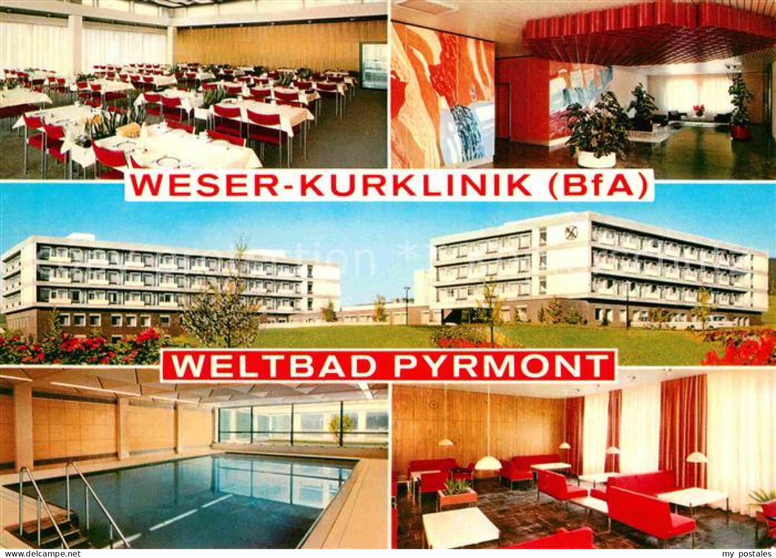 72619361 Bad Pyrmont Weser Kurklinik Der BfA Speisesaal Hallenbad Bad Pyrmont - Bad Pyrmont