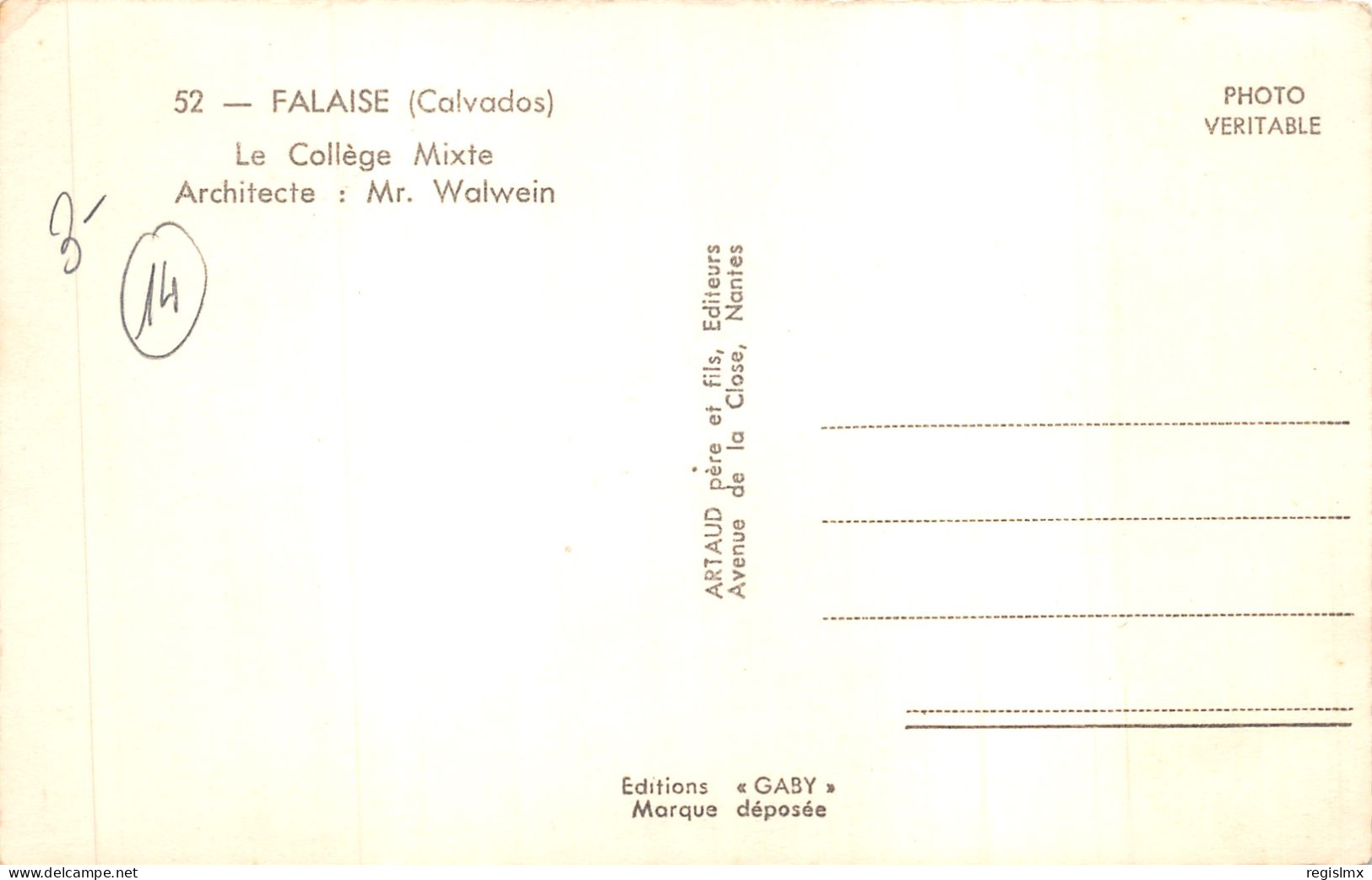 14-FALAISE-N°2160-F/0199 - Falaise