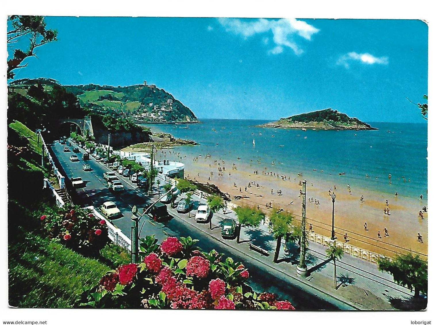 VISTA PARCIAL Y PLAYA / PARTIAL VIEW AND BEACH.- SAN SEBASTIAN.- ( ESPAÑA ) - Guipúzcoa (San Sebastián)