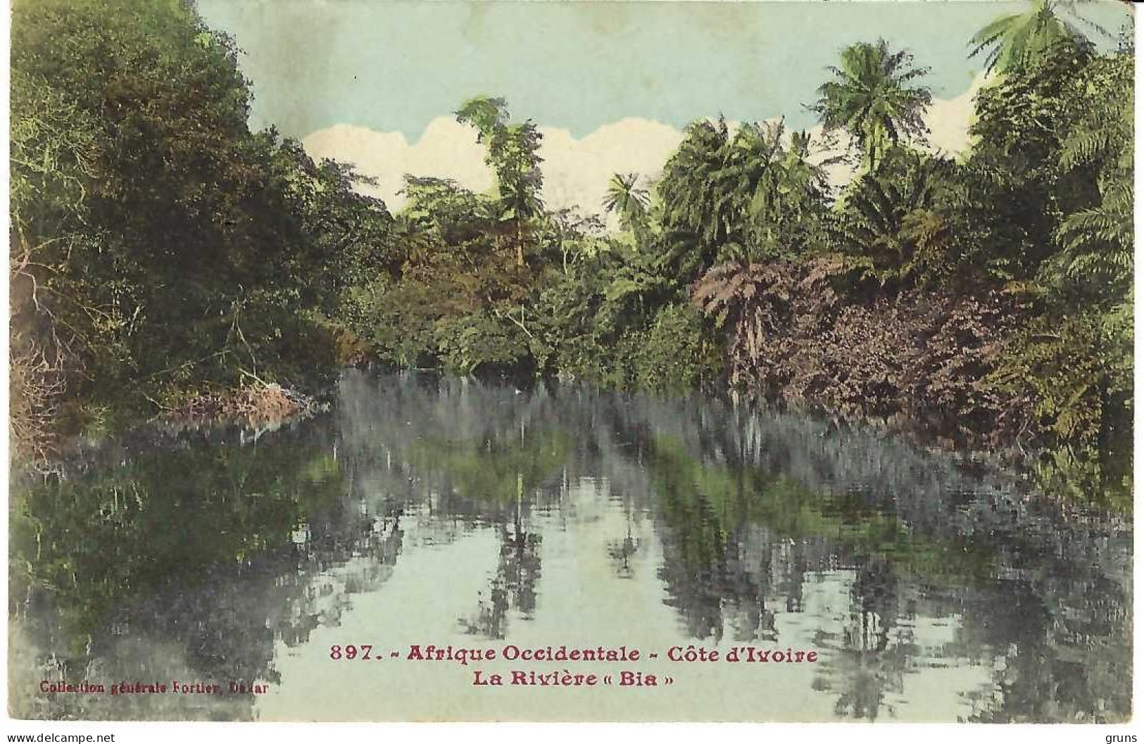 Afrique Occidentale Cote D'Ivoire La Riviere Bia 897, Vue Rare - Côte-d'Ivoire