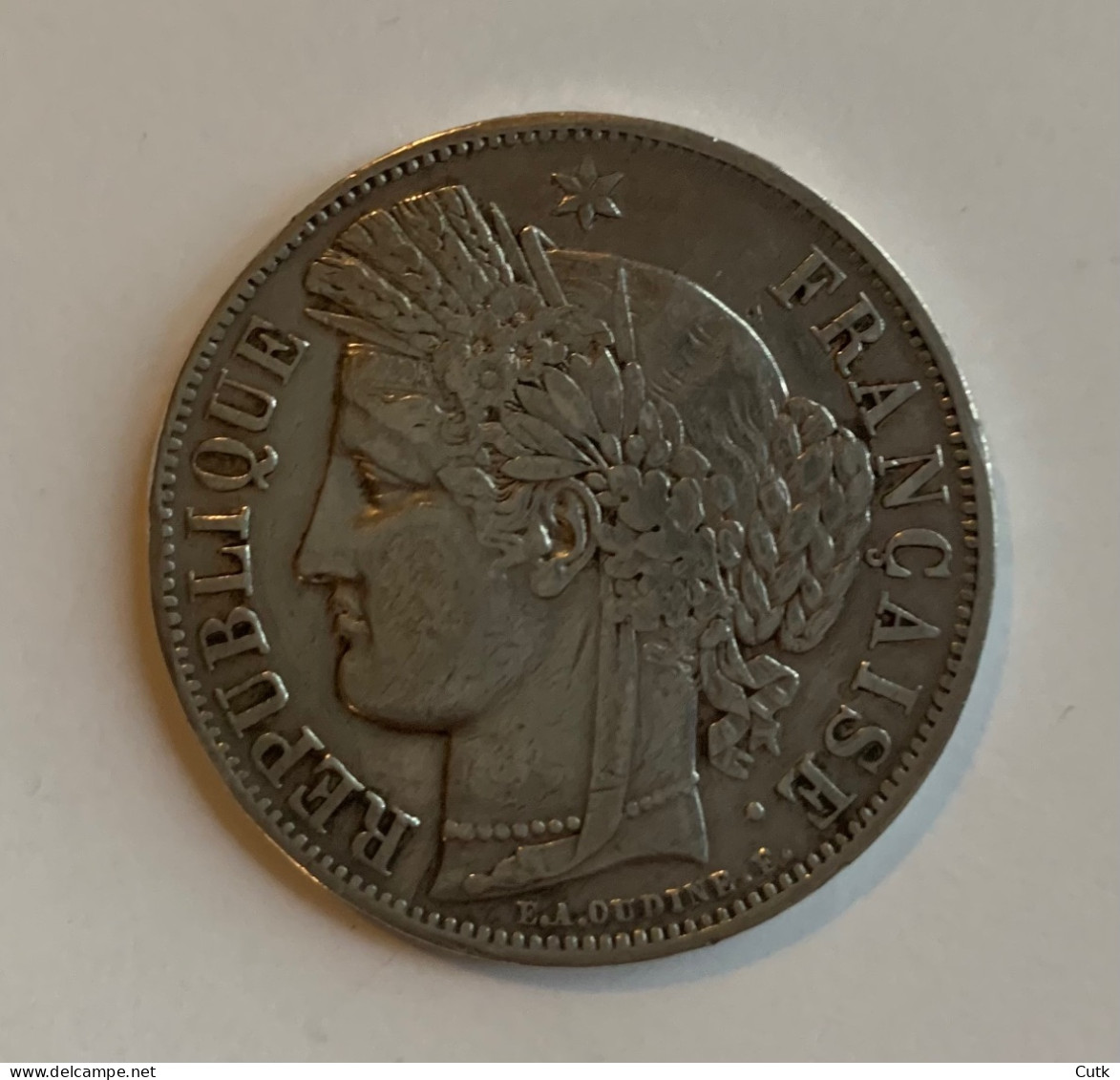 5 Francs CÉRÈS 1850 BB - 5 Francs
