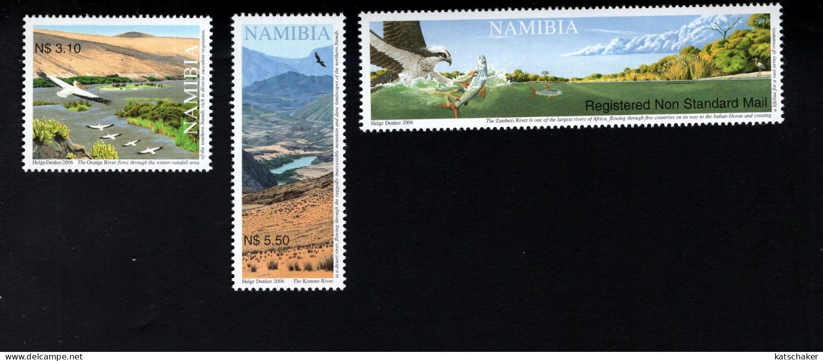 2030904956 2006 SCOTT 1097 1099 (XX) POSTFRIS MINT NEVER HINGED - PERENNIAL RIVERS - Namibie (1990- ...)