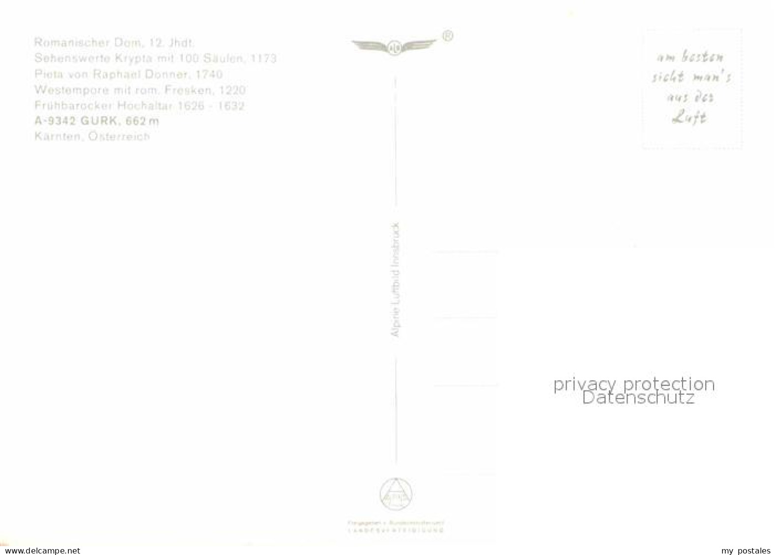 72619273 Gurk Romanischer Dom Fliegeraufnahme Gurk - Sonstige & Ohne Zuordnung