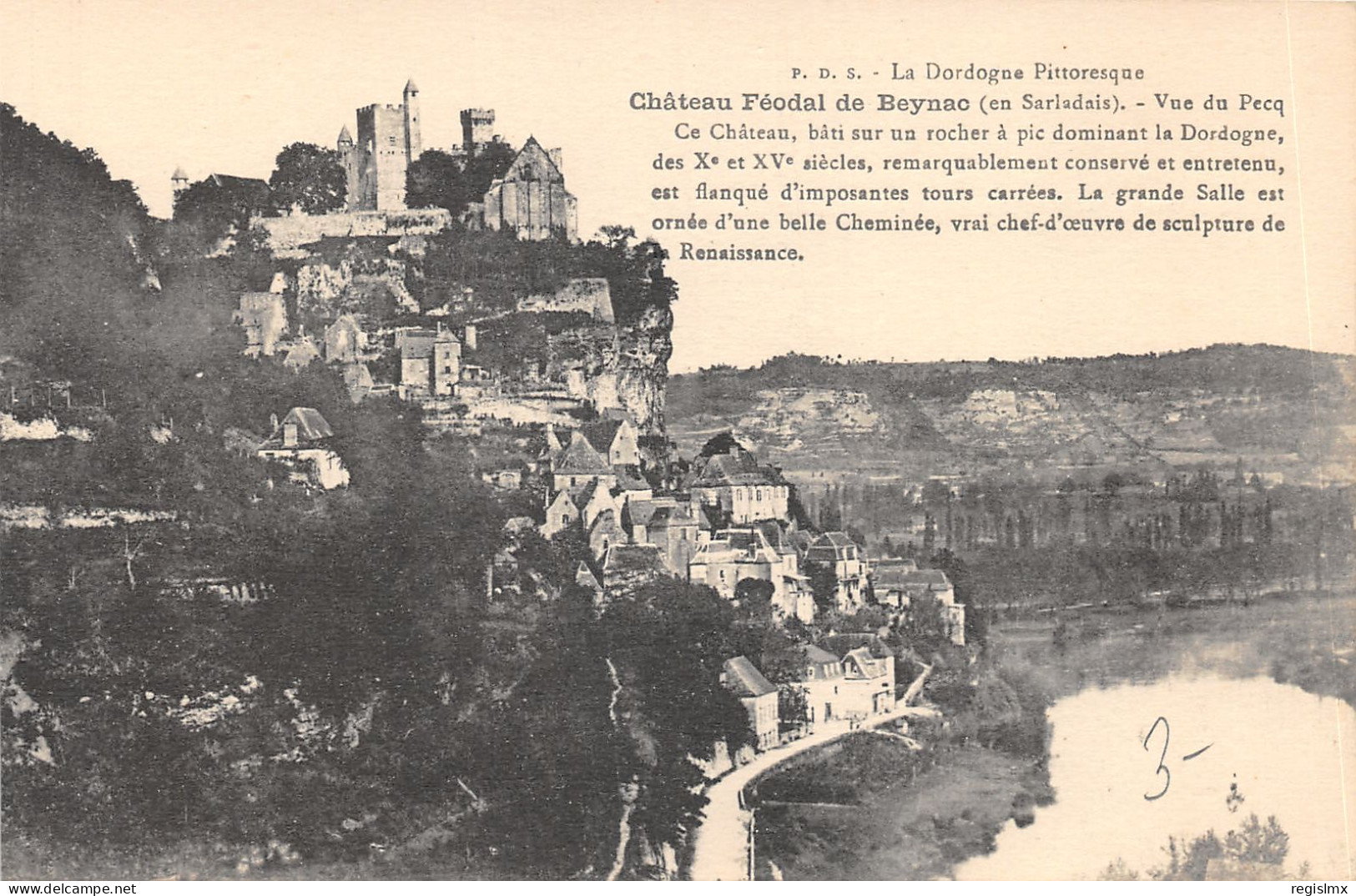 24-BEYNAC-LE CHATEAU-N°2161-C/0317 - Other & Unclassified
