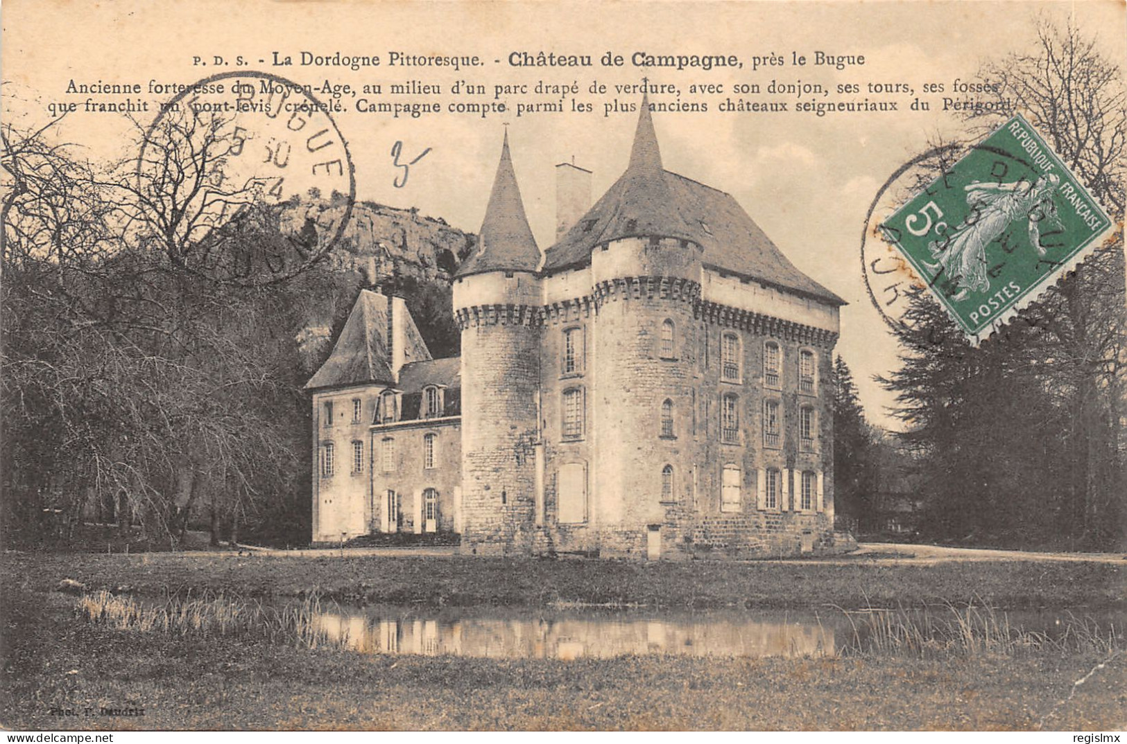 24-BUGUE-CHATEAU DE CAMPAGNE-N°2161-C/0241 - Other & Unclassified