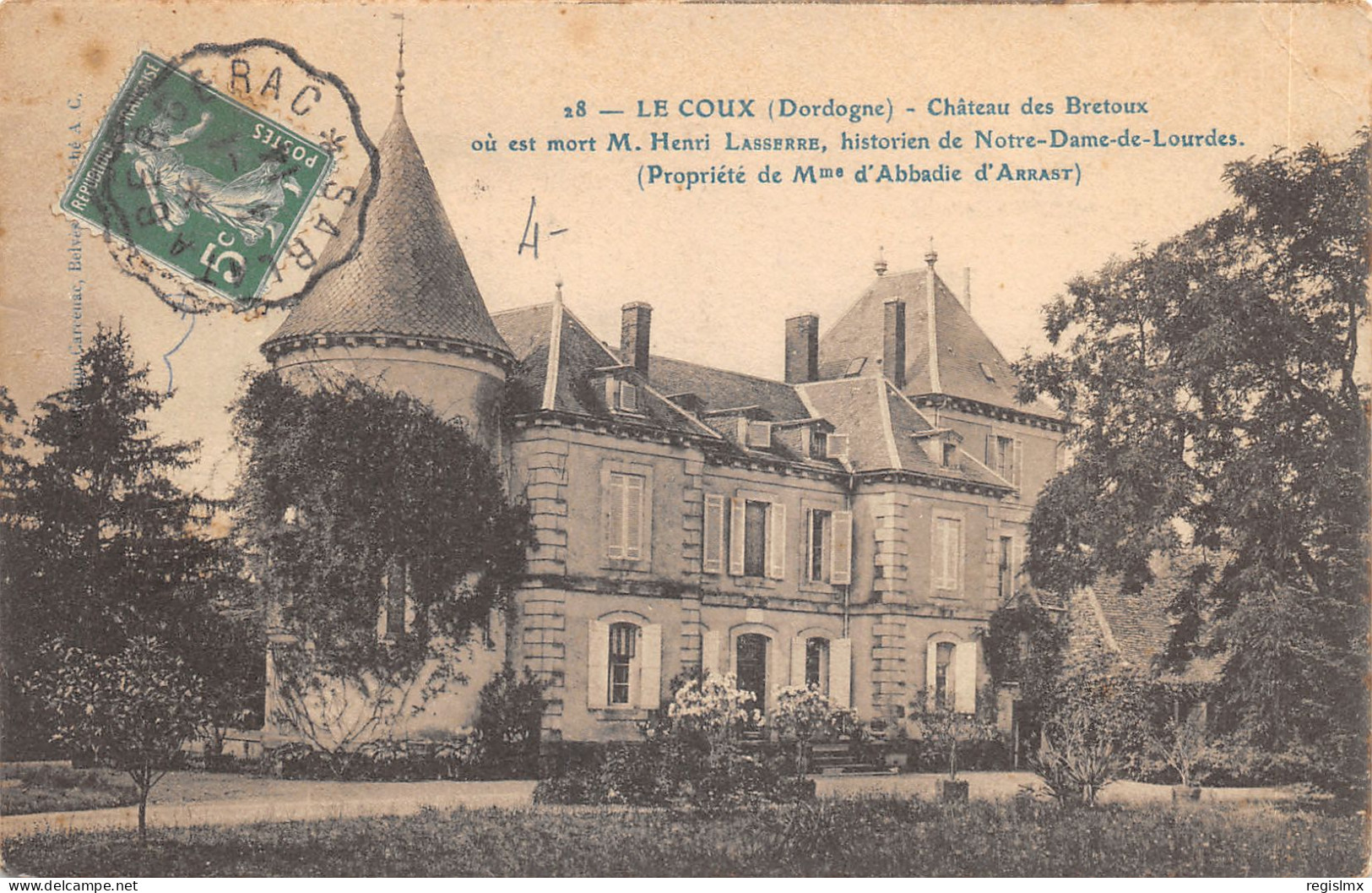 24-LE COUX-CHATEAU DES BRETOUX-N°2161-C/0231 - Autres & Non Classés