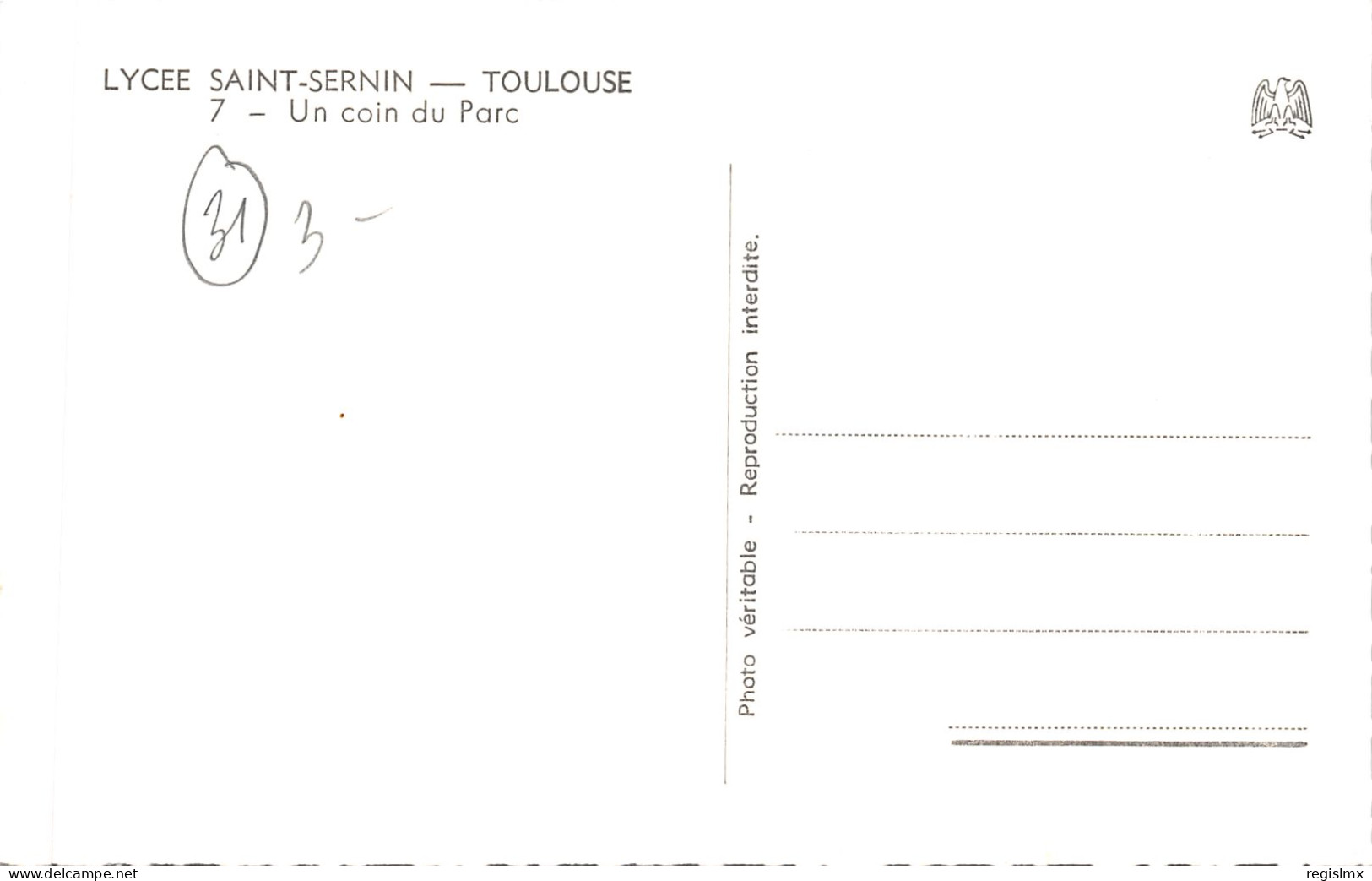 31-TOULOUSE-LYCEE SAINT SERNIN-N°2161-F/0393 - Toulouse