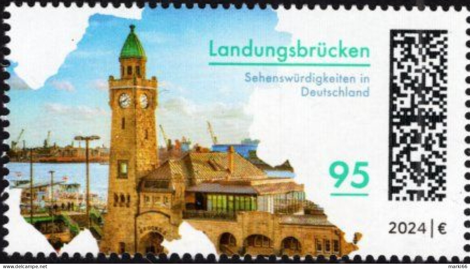 Germany - 2024 - Sights In Germany - Landungsbrucken In Hamburg - Mint Stamp - Nuovi