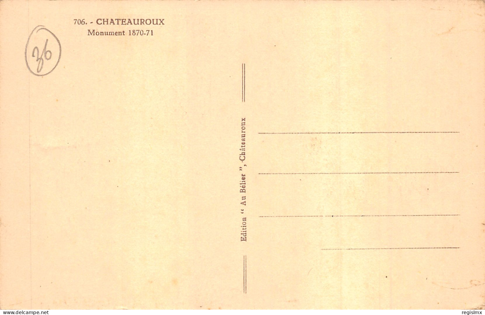 36-CHATEAUROUX-N°2162-B/0137 - Chateauroux