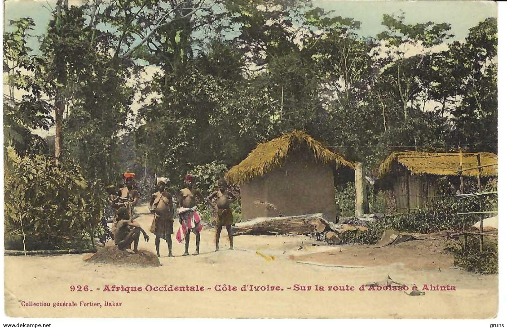 Afrique Occidentale Cote D'Ivoire Sur La Route D'Aboisso à Ahinta 926 - Côte-d'Ivoire