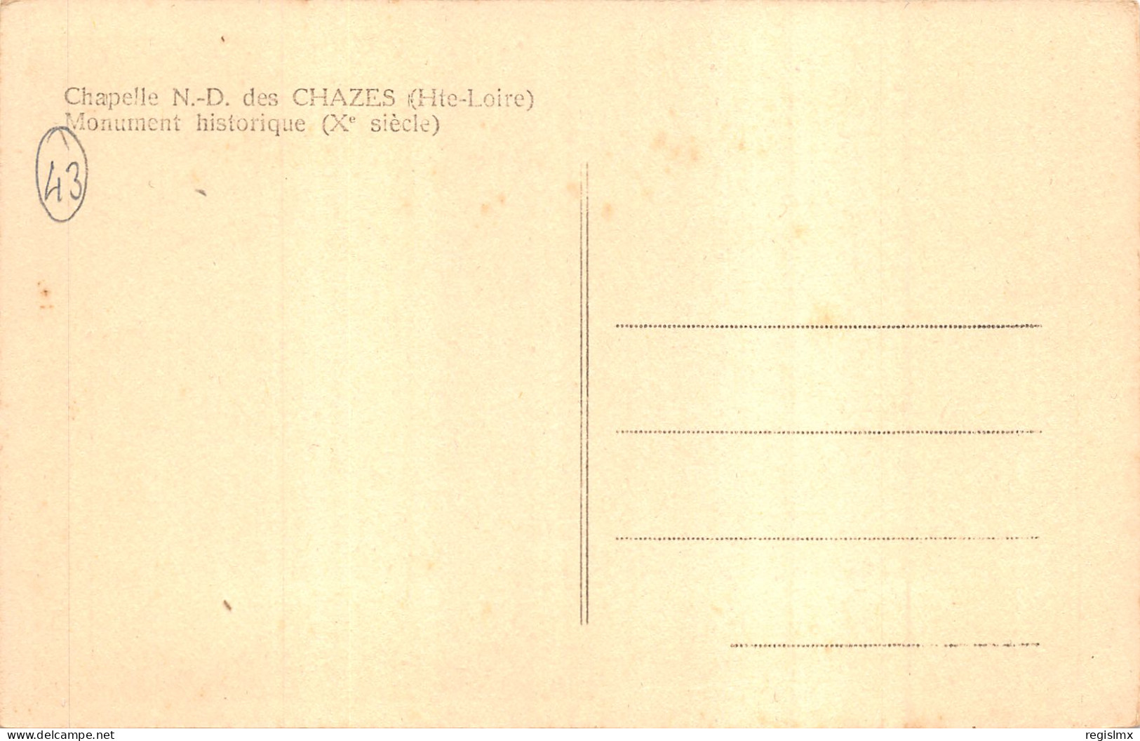 43-CHAPELLE ND DES CHAZES-N°2162-D/0239 - Sonstige & Ohne Zuordnung