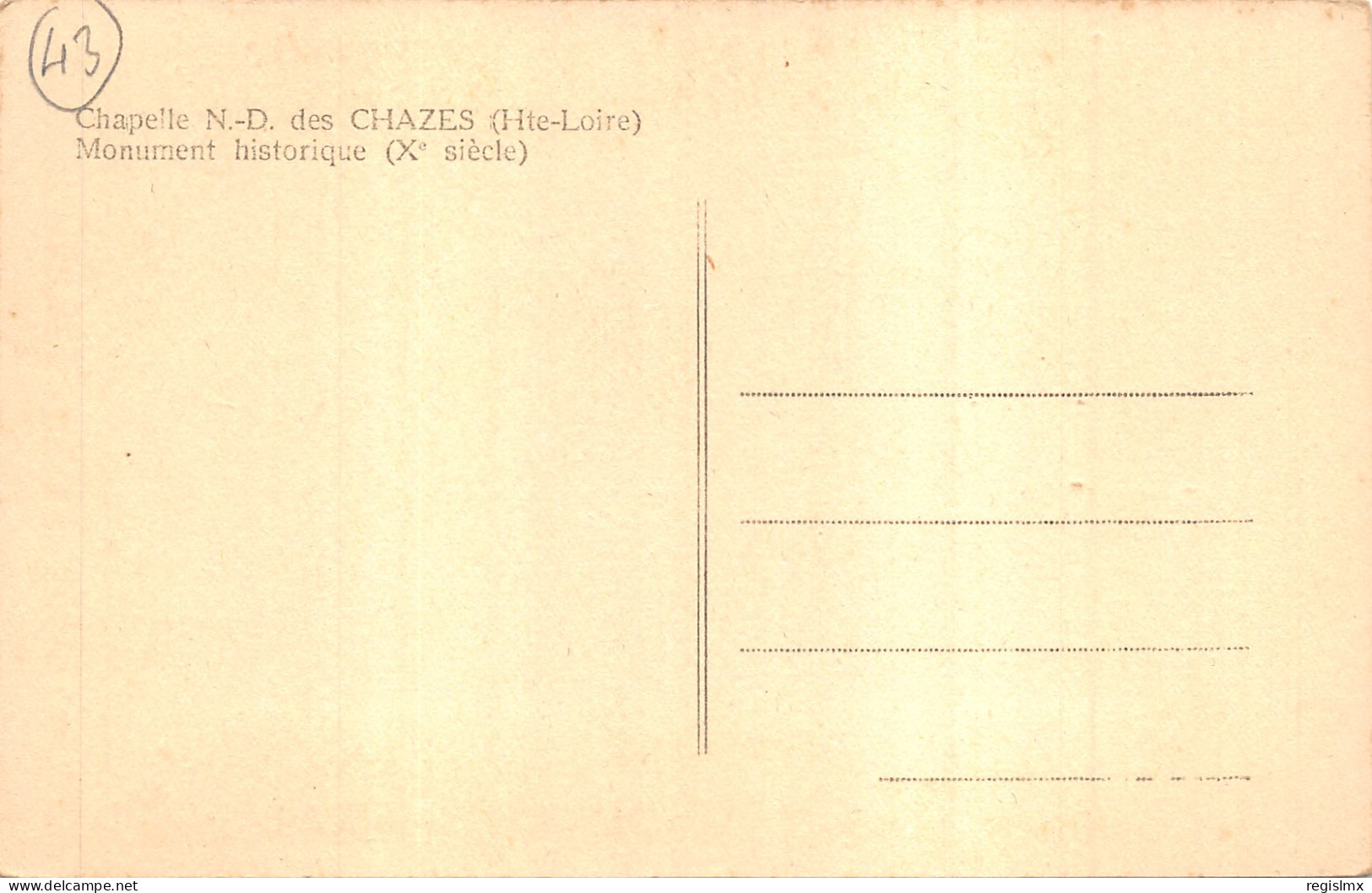 43-CHAPELLE ND DES CHAZES-N°2162-D/0237 - Sonstige & Ohne Zuordnung