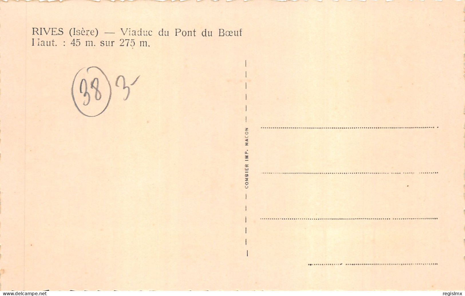 38-RIVES-VIADUC DU PONT DU BŒUF-N°2162-B/0387 - Sonstige & Ohne Zuordnung