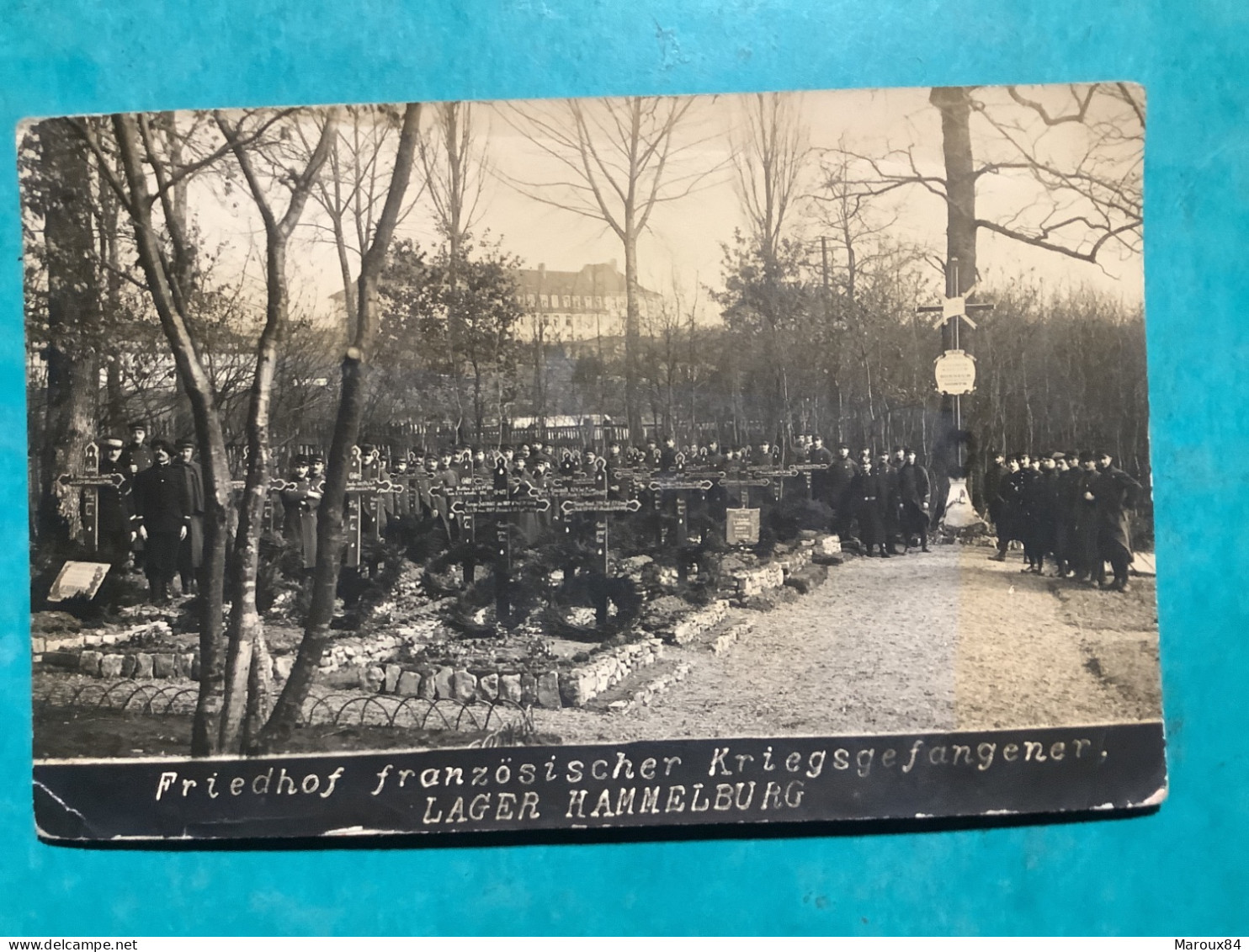 Militaria  Allemagne / Carte Photo Vu Du Cimetière De Hammelburg Où Sont Inhumés Les Soldats Francais - Régiments